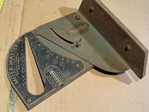 Old MoorMans Miter Master Angle Dowel Drill Marking Gage Gauge 