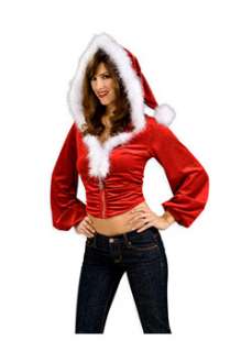 Sexy Red Christmas Hoodie Adult Sexy Christmas Costumes at Wholesale 