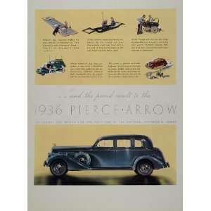   Pierce Arrow Vintage Antique Car   Original Print Ad