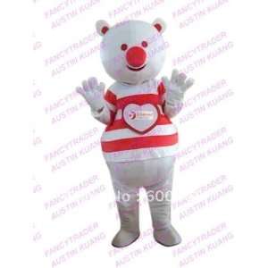 hearting bear mascot costume bear mascot costume with love heart bear 