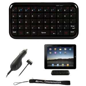 Bluetooth Typing Keyboard with Soft Rubber Keys for Apple iPad Tablet 