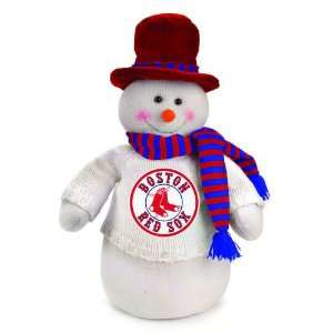  18 MLB Boston Red Sox Snowman Decoration Dressed for 