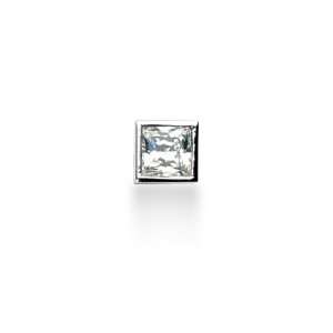  0.3 Ct Diamond Pendant Princess Bezel Solitaire Chain 14k 