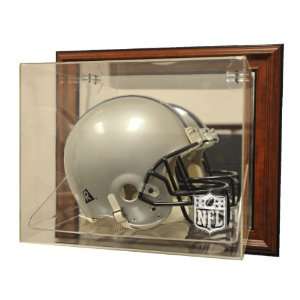 Logo Gear Helmet Case Up Display, Brown   Acrylic Full Size Football 