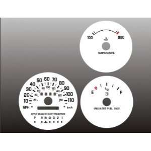   1995 1999 Chevrolet Monte Carlo Lumina White Face Gauges Automotive