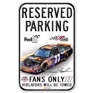  Denny Hamlin 11 x 17 Reserved Parking Sign Sports 