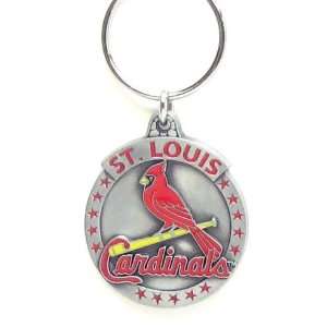 Pewter MLB Team Logo Key Ring   St. Louis Cardinals  
