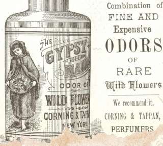 1800s Gypsy Maid Wild Flower Perfume Corning & Tappan  