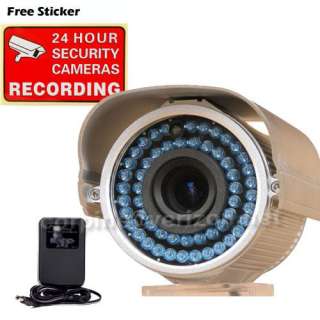 Outdoor Infrared Security Camera 54LED Night Vision w/ Power 