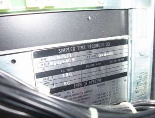 Simplex Fire Alarm Panel 2001 8901  