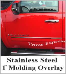 2009 2011 Chevy Silverado Regular Cab Body Side Molding  