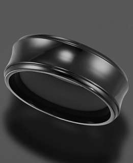 Ring, Black 8 mm Band (Size 8 15)   Mens & Unisex Wedding Bands Rings 