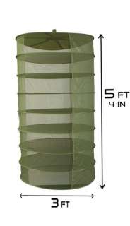 Foot Hanging Collapsible Dry Rack Net Without Clips 3ft Hydroponic 
