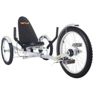 Mobo TriTon Pro 20 3 WHEEL Tricycle RECUMBENT Trike Bike Silver 