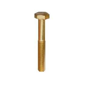 Brass Hex Bolt, 1/4 28, 1 Length (Pack of 5)  Industrial 