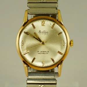   Bentima Star 9ct Gold 1960s manual wind incabloc Watch Swiss 15 Jewel