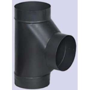  Chimney 73745 Stovepipe   24 Gauge Black Snaplock   6 Inch 