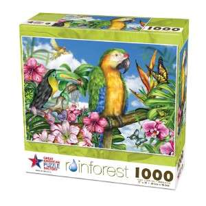 NEW   Parrot dise 1000 pc Jigsaw Puzzle   Parrots Birds   Sealed NIB 