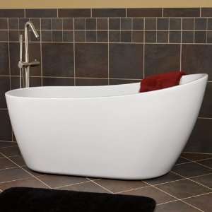  60 Sheba Freestanding Acrylic Slipper Tub   No Overflow 