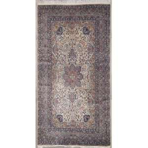 Pak Persian Area Rug with Silk & Wool Pile    a 6x9 Large Rug 