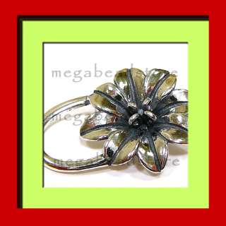 925 Sterling Silver Flower Toggle Clasp Finding T88  