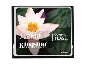    Kingston 512MB Compact Flash (CF) Flash Card Model CF/512