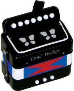 Child Toy Black Ten Button Accordion  