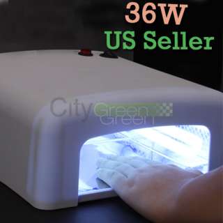 Pro 36W UV Gel Shellac Acrylic Curing Nail Polish Timer Dryer Lamp 