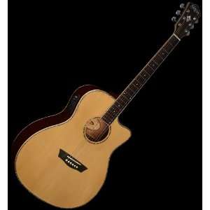   QUALITY WASHBURN WG25SCE ACOUSTIC ELECTRIC GUITAR Musical Instruments