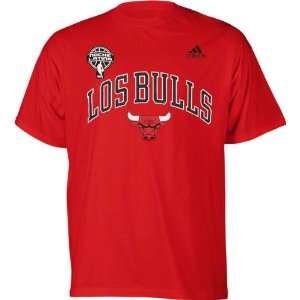  Chicago Bulls adidas Notche Latina Los Bulls Wordmark T 