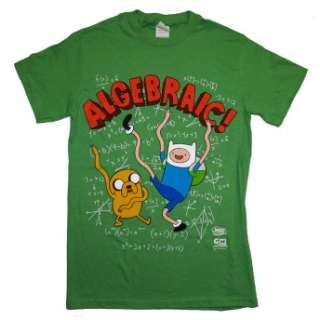 Adventure Time Algebraic Finn And Jake Cartoon T Shirt Tee Brand New 
