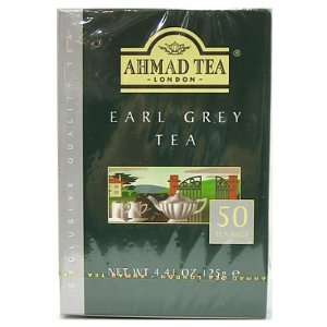 Ahmad Tea Earl Grey Tea   Box of 50 Tagless Tea Bags