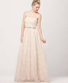 Adrianna Papell Dress, Strapless Beaded Ball Gown