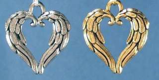 Angel Wings Hearts Pewter Charms Jewelry Making/Crafts  