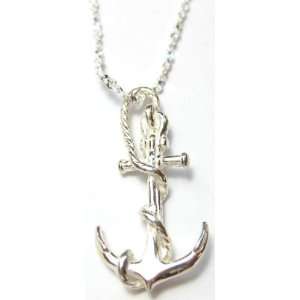    Anchor Pendent in Sterling Silver on a 18 inch chain Jewelry