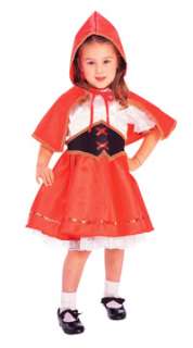 Child Small Girls Deluxe Little Red Riding Hood Costume  