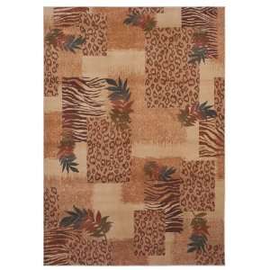   Beige Animal Print Contemporary Area Rug 2.20 x 3.30.