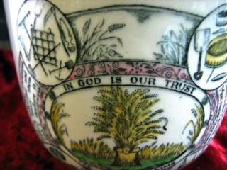 VINTAGE STAFFORDSHIRE FARMERS ARMS CUP ADAMS ENGLAND  