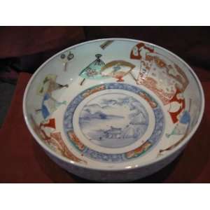  Antique Japanese Imari Porcelain Bowl 