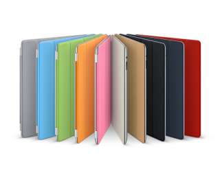 RED PU MAGNET SMART SLIM CASE COVER FOR APPLE IPAD 2  