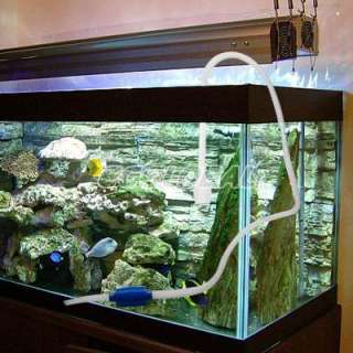 New Siphon Aquarium Filter Water Pump Gravel Cleaner  