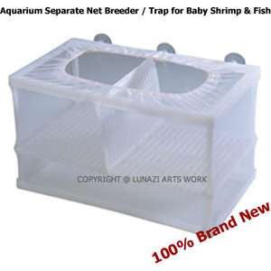 Fresh Salt Aquarium Separate Breeder Trap Net Hatchery for Baby Shrimp 