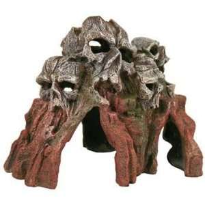 Resin Ornament   Skull Mountain Med Brown (Catalog Category Aquarium 