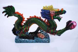 Stunning Dragon Statuary Chinese Feng Shui Home Decor  