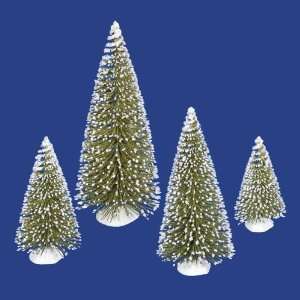   Green Artificial Mini Village Christmas Trees   Unlit 