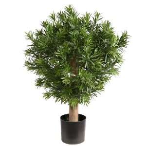    18 Potted Podocarpus Artificial Topiary Tree