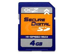    OCZ 4GB Secure Digital (SD) Flash Card Model OCZSD150 4GB