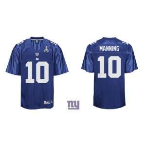 NFL Jerseys Eli Manning #10 NEW York Giants Authentic Blue Jersey Size 