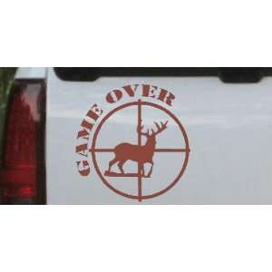 Game Over Deer In Scope Hunting And Fishing Car Window Wall Laptop 