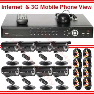 16 Channel CCTV Surveillance Security H.264 DVR 8 IR Waterproof 